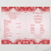 Programma voor rode en witte sneeuwvlokken (Achterkant)