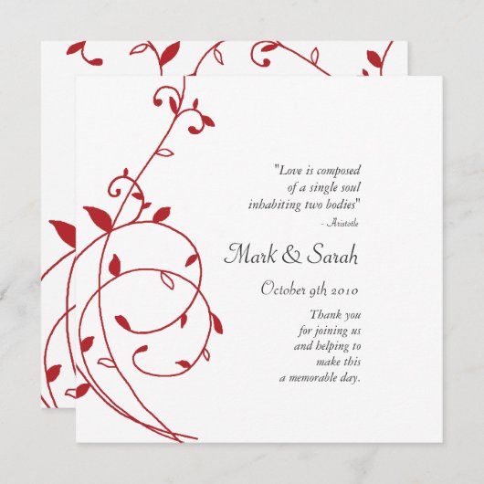 Programma voor rode weddenschappen bij wijndruiven programmakaart (Voorkant / Achterkant)