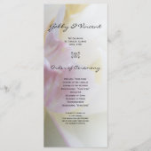 Programma voor roze en witte tulpen voor het uittr programmakaart (Voorkant)