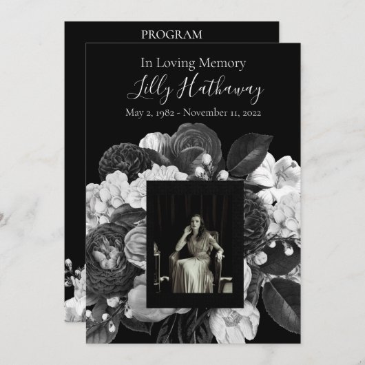 Programma voor schuurfoto's van zwarte en witte fl (Voorkant / Achterkant)