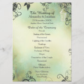 Programma voor sluipweddenschappen tijdens de avon programmakaart (Voorkant)