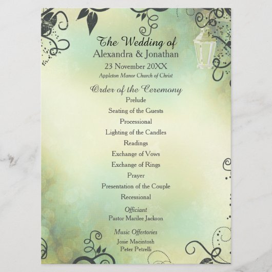 Programma voor sluipweddenschappen tijdens de avon programmakaart (Voorkant)