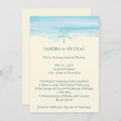 Programma voor strandbruiloft II (Voorkant / Achterkant)