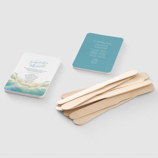 Programma voor Tropisch-Blauwsweddenschap Handwaaier (Niet-gemonteerd)