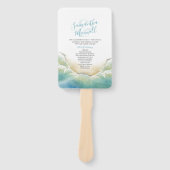 Programma voor Tropisch-Blauwsweddenschap Handwaaier (Voorkant)