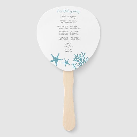 Programma voor Tropisch Koraalhuwelijk Handwaaier (Achterkant)