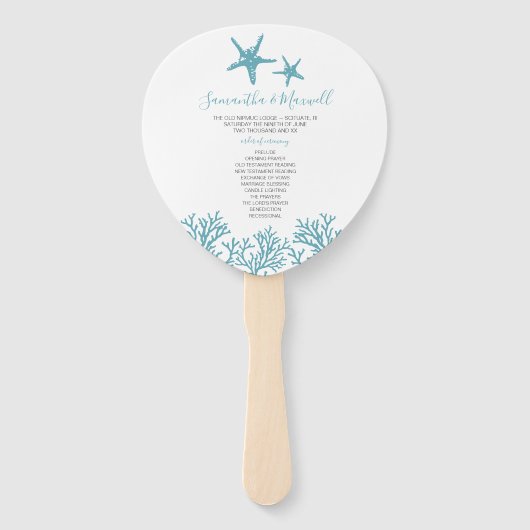 Programma voor Tropisch Koraalhuwelijk Handwaaier (Voorkant)