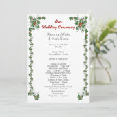 Programma voor Tropische kerstweddenschappen Starf Programmakaart (Staand voorkant)