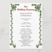 Programma voor Tropische kerstweddenschappen Starf Programmakaart (Voorkant)