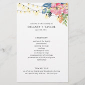 Programma voor tuinbouwproducten, bloemen en licht flyer (Voorkant)