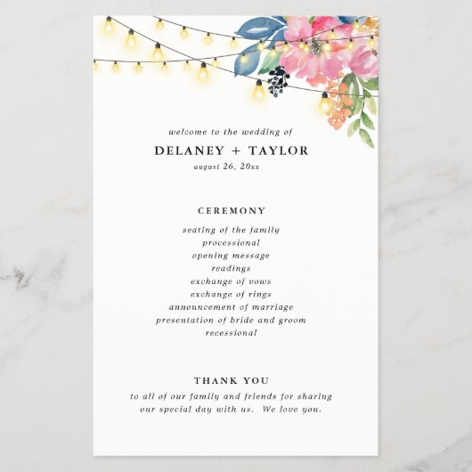 Programma voor tuinbouwproducten, bloemen en licht flyer (Voorkant)