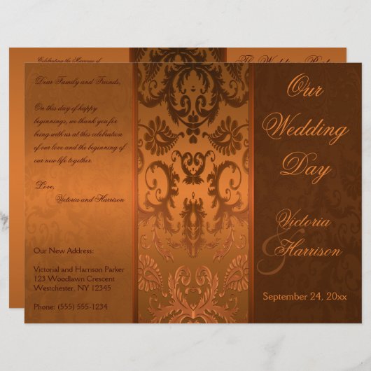 Programma voor weddenschappen met koper en bruin D (Voorkant / Achterkant)