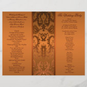 Programma voor weddenschappen met koper en bruin D (Achterkant)