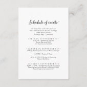 programma voor weduwenweekends in het script van (Voorkant)