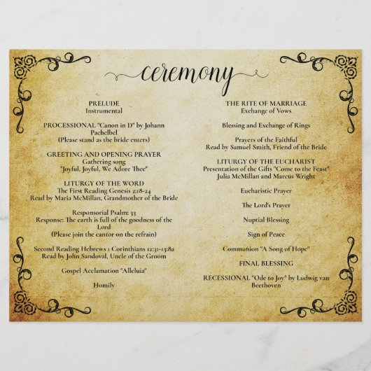  programma voor weduwschap tussen de Heilige Matri (Achterkant)