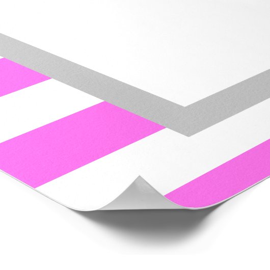 Programma voor weduwschap tussen roze en witte str poster (Hoek)