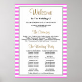 Programma voor weduwschap tussen roze en witte str poster (Voorkant)