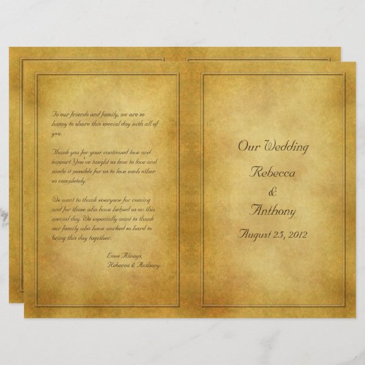 programma voor weduwschappen met ouderdomsoppas (Voorkant / Achterkant)