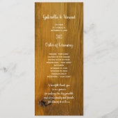 Programma voor Westerne weddenschappen tussen land Programmakaart (Achterkant)