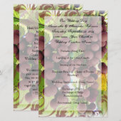 Programma voor wijnbouw op wijnstokken bij wijnsto (Voorkant / Achterkant)