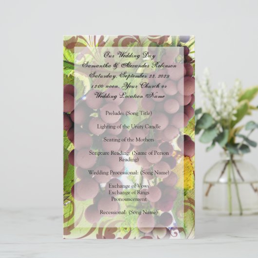 Programma voor wijnbouw op wijnstokken bij wijnsto (Staand voorkant)