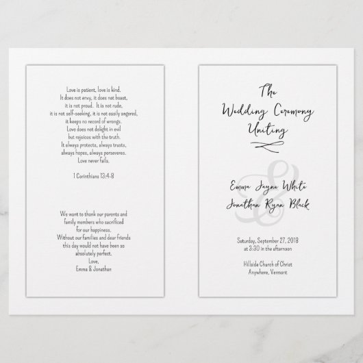 Programma voor witkatholieke weddenschappen (Voorkant)