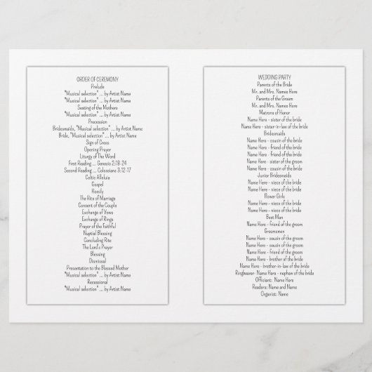 Programma voor witkatholieke weddenschappen (Achterkant)