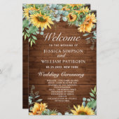 Programma voor zonnebloemen Eucalyptus Weddenschap (Voorkant / Achterkant)