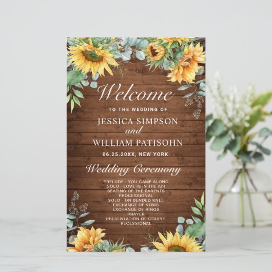 Programma voor zonnebloemen Eucalyptus Weddenschap (Staand voorkant)