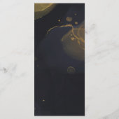 programma voor zwarte & goudmarmer programmakaart (Achterkant)