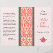 Programma Watermeloen en Coral Damask Wedding (Voorkant)