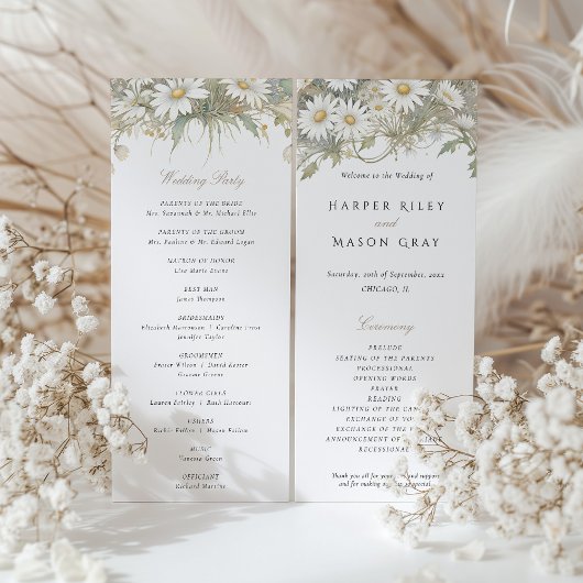 Programma Wedding Wild Daisies