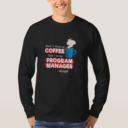 Programmabeheer en Koffiewaardering T-shirt (Voorkant)