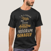 Programmabeheerder Funny Job Title Professional T-shirt (Voorkant)