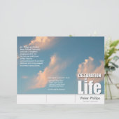 Programmabrochure voor de herdenkingsdienst van Tr (Staand voorkant)