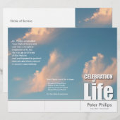 Programmabrochure voor de herdenkingsdienst van Tr (Voorkant / Achterkant)