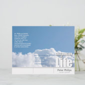 Programmabrochures van de Tri-Fold Cloud Memorial  (Staand voorkant)