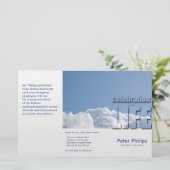 Programmabrochures van de Tri-Fold Funeral Memoria (Staand voorkant)