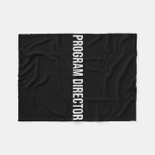 Programmadirecteur Geestelijke Gezondheid Fleece Deken (Voorkant (Horizontaal))