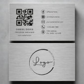 Programmamanager Metaal QR Code Visitekaartje