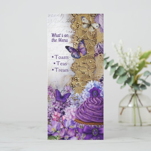ProgrammaMenu Kaart Tea Party & Dessert Brunch Ins (Staand voorkant)