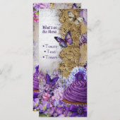 ProgrammaMenu Kaart Tea Party & Dessert Brunch Ins (Voorkant / Achterkant)