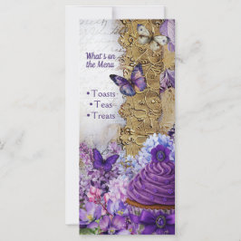 ProgrammaMenu Kaart Tea Party & Dessert Brunch Ins