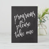 Programma's Betaalbaar bord voor bruiloft Kaart (Staand voorkant)