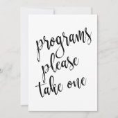 Programma's Neem één betaalbaar teken Kaart (Voorkant)