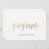 Programma's Onderteken - Lovely Calligraphy Kaart (Voorkant / Achterkant)