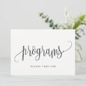 Programma's Onderteken - Lovely Calligraphy Kaart (Staand voorkant)