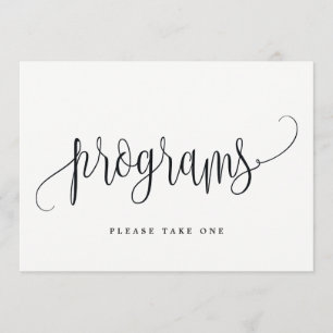 Programma's Onderteken - Lovely Calligraphy Kaart