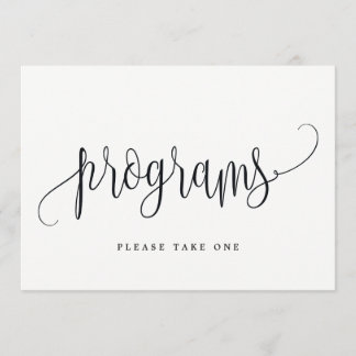 Programma's Onderteken - Lovely Calligraphy Kaart
