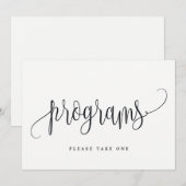 Programma's Onderteken - Lovely Calligraphy Kaart (Voorkant / Achterkant)